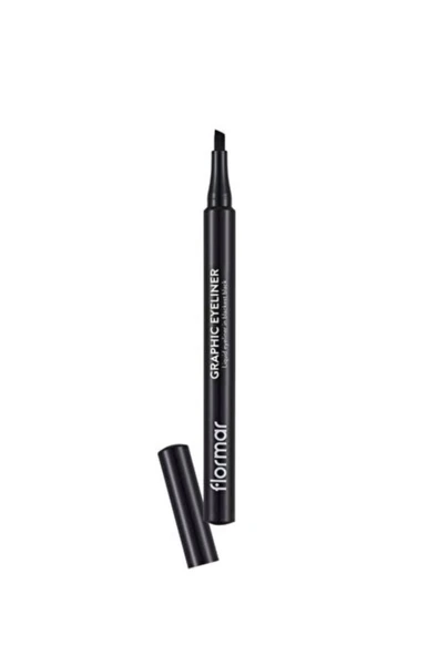 FLORMAR Graphıc Eyelıner Yoğun Siyah,kesik Uçlu Likit Göz Kalemi. | 1 Ml