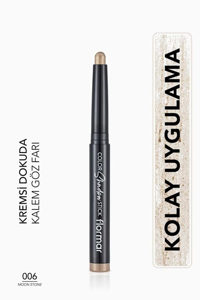 FLORMAR Suya Dayanıklı Işıltılı Kalem Far -color Shadow Stick - 006 Moonstone-8682536039468