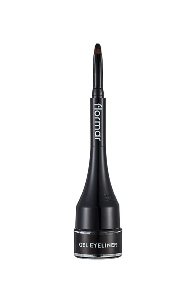 FLORMAR Özel Fırça Başlıklı Yoğun Pigmentli Mat Jel Eyeliner-gel Eyeliner-001 Gel Black-8690604591879 - 2