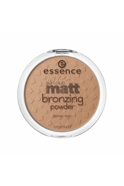 ESSENCE Sun Club Matt Bronzing Powder No: 02 Sunny ürün görseli