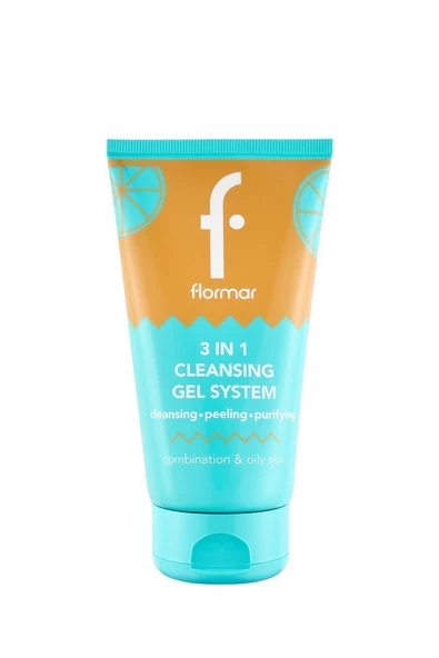 FLORMAR Karma & Yağlı Cilt için Partiküllü Yüz Temizleyici (Turunçgil) - Cleansing Gel - 000 - 8690604557165 - 2