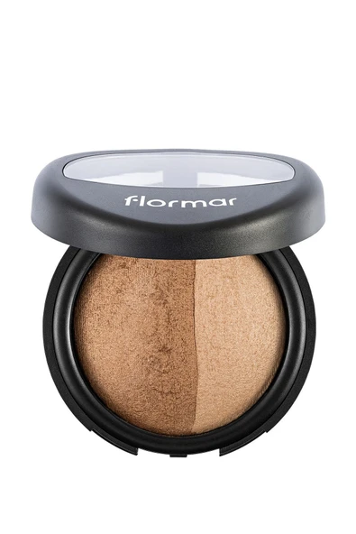 FLORMAR Iki Renkli Yoğun Pigmentli Işıltılı Pudra (ALTIN VE BAKIR)-baked Powder-0023 Dual Gold-8690604131235 - 2