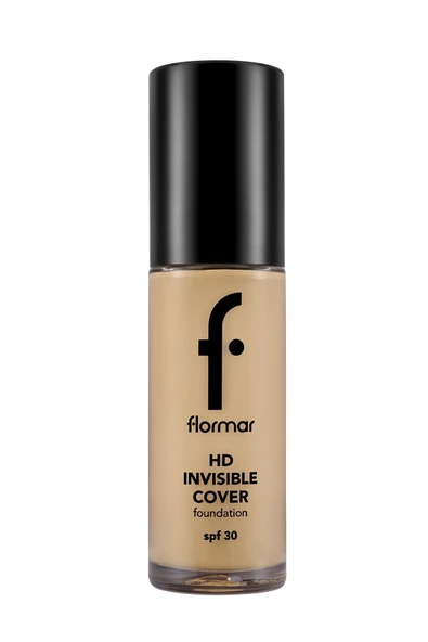 FLORMAR Doğal Bitişli Fondöten- Invisible Cover Hd Fdt. - 080 Soft Beige - 8682536059091 - 2