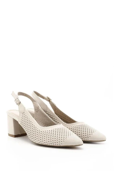 Pisagor Ps-32470 Kadın Arkası Açık Topuklu Ayakkabı - 9