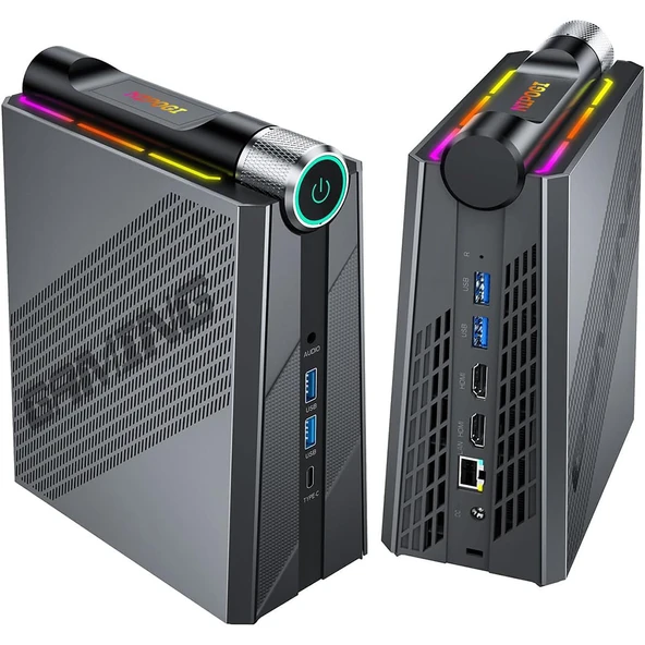 NiPoGi AM08 PRO Ryzen 7 8845HS PRO Al 16GB DDR5 512GB SSD WiFi6BT 5.2 WIN11 Yapay Zekalı Mini PC - 2