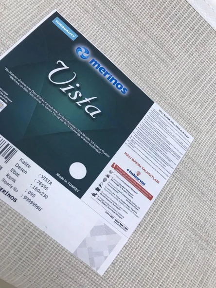 Merinos Halı Vista 76595 095 Serisi Triko Akrilik Salon Oturma Yatak Odası Halısı - 7