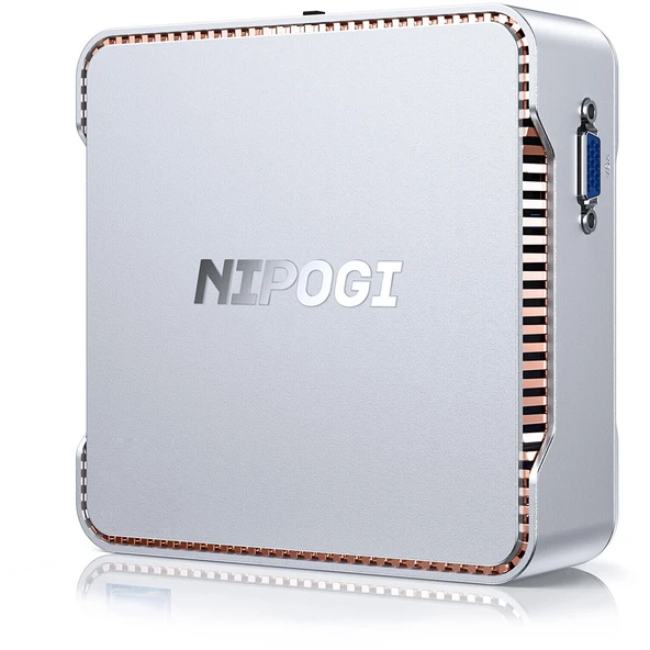 NiPoGi GK3 PLUS N150 Intel Alder Lake 12.Nesil 16GB DDR4 512GB NVMe WiFiBT WIN11 PRO Mini PC - 3