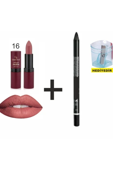 GOLDEN ROSE Velvet Matte Lipstick No:16 Mat Ruj