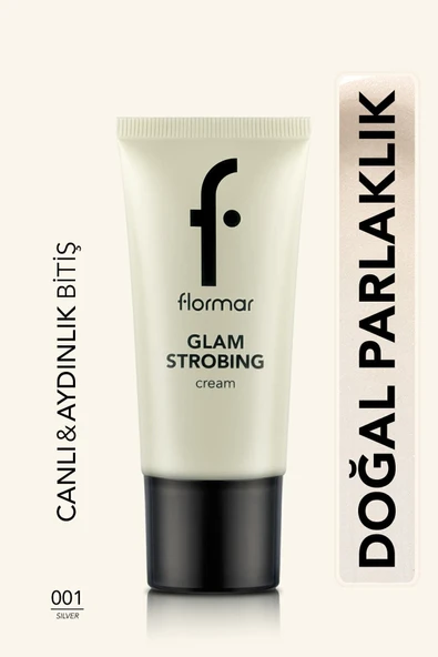 FLORMAR Aydınlatıcı Makyaj Bazı (GÜMÜŞ) - Glam Strobing Cream - 001 Silver - 8690604645909