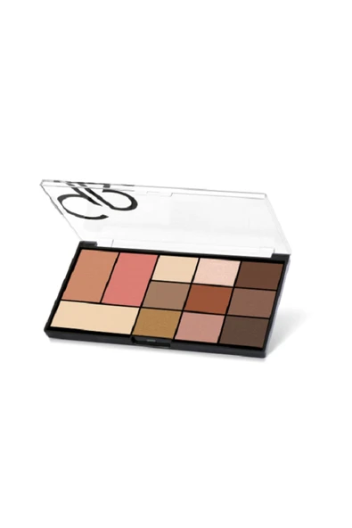 GOLDEN ROSE 9 Far, 1 Allık, 1 Bronzlaştırıcı Ve 1 Aydınlatıcı Palet P-gbı-01