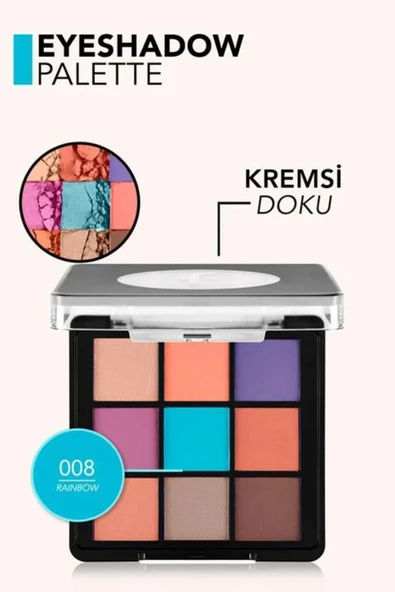 FLORMAR Kompakt 9'lu Göz Farı Paleti|008