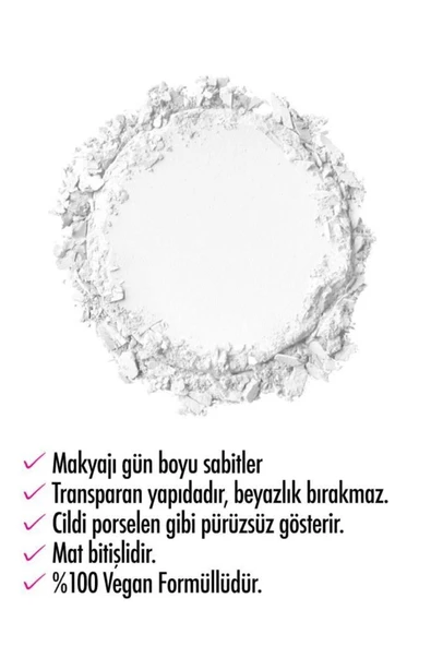 NYX PROFESSİONAL MAKEUP Mini Pudra High Definition Finishing Powder Mini Transparan Toz Pudra 2.8 Gr - 2