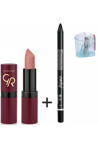 GOLDEN ROSE Mat Ruj - Velvet Matte Lipstick No:01 - Resim 2