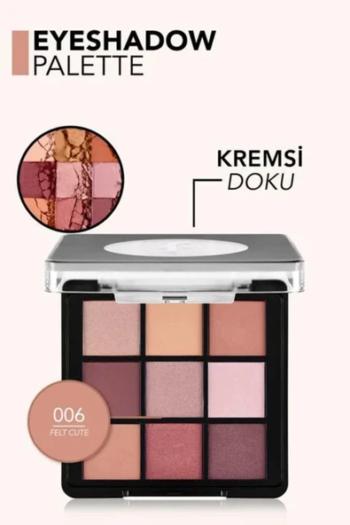FLORMAR Kompakt 9'lu Göz Farı Paleti|006