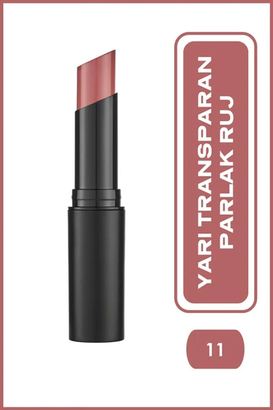 GOLDEN ROSE Sheer Shine Stylo Lipstick No: 11 Chocolatte - Parlak Ruj - 1