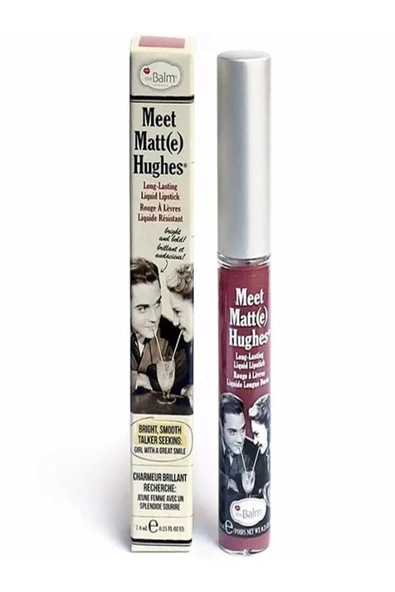 THE BALM Meet Matt(e) Hughes Liquid Lipstick Ruj Confident - 3