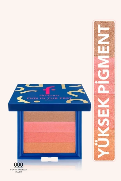 FLORMAR Yoğun Pigmentli Işıltılı Allık (PEMBE) - Festival Spirit Blush-on - 000 Pink - 8682536045414