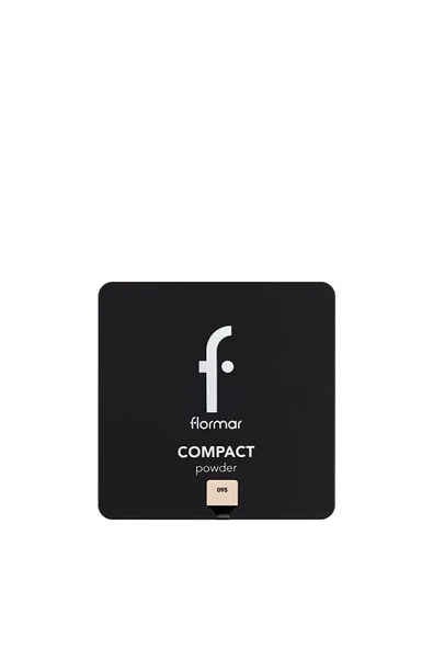 FLORMAR Yoğun Pigmentli Kompakt Pudra - Compact Powder - 095 Light Porcelian Beige - 8682536051347 - 2