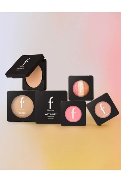 FLORMAR Yoğun Pigmentli Kompakt Pudra - Compact Powder - 095 Light Porcelian Beige - 8682536051347 - 6
