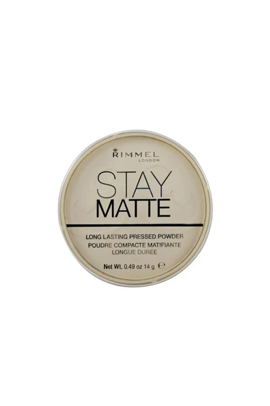 RİMMEL London Stay Matte Transparan Pressed Pudra No. 001