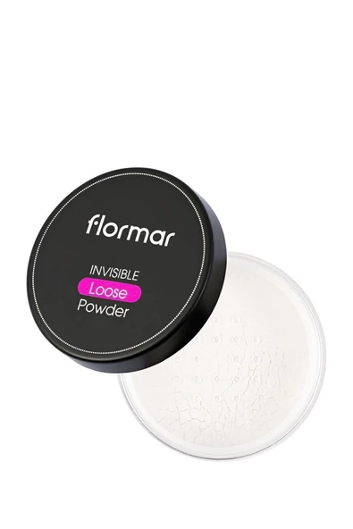 FLORMAR Mat Bitişli Toz Sabitleyici Transparan Pudra - Invisible Loose Powder - 001 - 8690604271467 - Resim 2