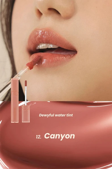 ROMAND Nemli Ve Parlak Görünüm Sağlayan Dewy Ful Water Tint Muteral Nude - Canyon (VİONİNE) - Resim 2
