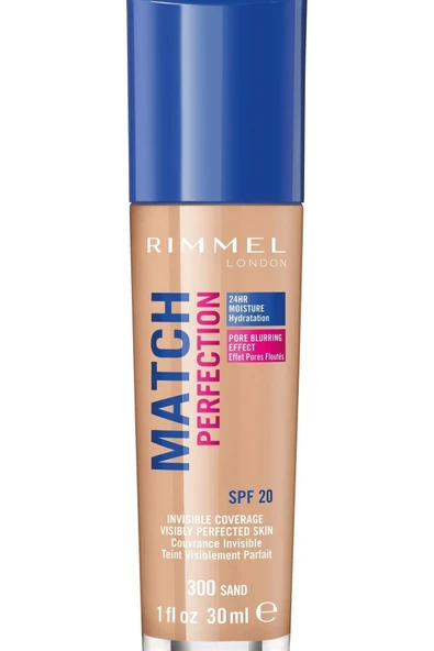 RIMMEL LONDON Marka: Rimmel London Match Perfection Foundation Fondöten 300 Sand Kategori: Fondöten