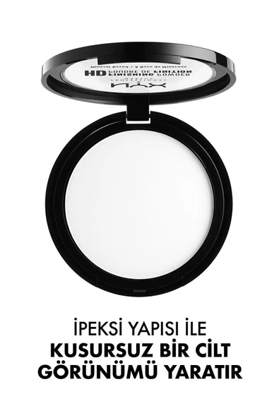 NYX PROFESSİONAL MAKEUP Sabitleyici Transparan Toz Pudra - High Definition Finishing Powder Translucent 8 g - 5