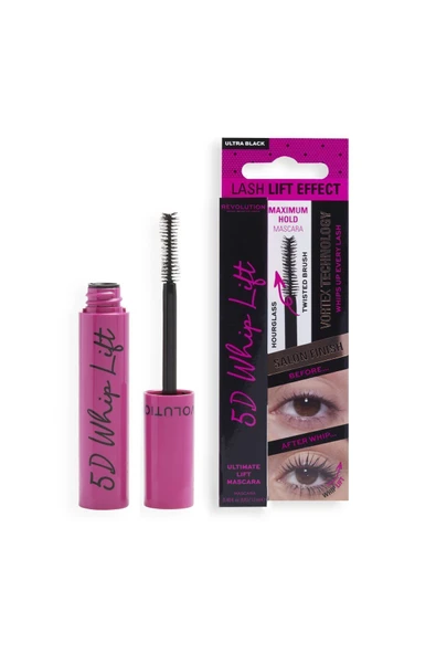 REVOLUTİON Cansız ve Hacimsiz Kirpikler İçin Dolgunlaştırıcı Hacimlendirici 5D WHİP LIFT MASKARA KEYO214 - Resim 2