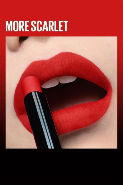 MAYBELLİNE NEW YORK Color Sensational Ultimatte Mat Ruj- 299 More Scarlet (KIRMIZI) - 5