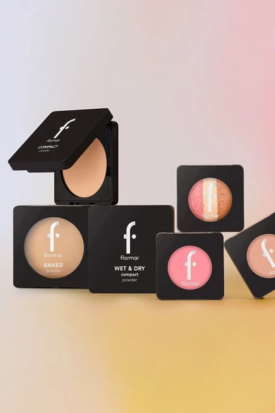 FLORMAR Yoğun Pigmentli Kompakt Pudra - Compact Powder - 092 Medium Soft Peach - 8682536051323 - Resim 8