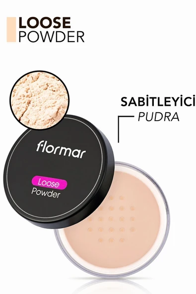 FLORMAR Sabitleyici Mat Toz Pudra - Loose Powder - 001 Pale Sand - 8690604400010 - 5