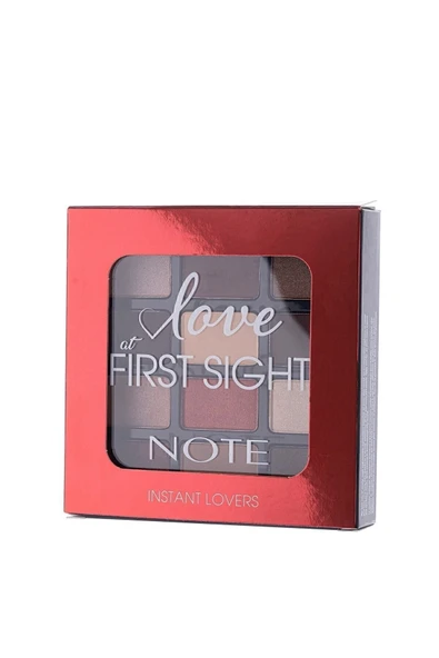 NOTE Love At First Sight Eyeshadow Mat Ve Işıltılı Toz Göz Far Paleti - 202 Instant Lovers - 6