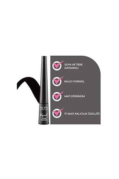 NOTE Cosmetics Elegant Matte Dipliner Waterp Kahverengi 02 - 2
