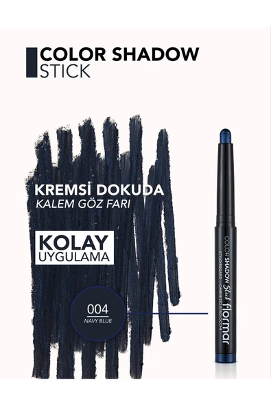 FLORMAR Color Shadow Yüksek Pigmentli & Işıltılı Asansörlü Kalem Göz Farı - 4