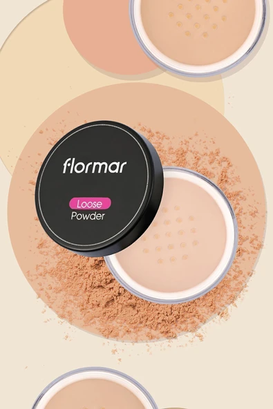 FLORMAR Sabitleyici Mat Toz Pudra - Loose Powder - 001 Pale Sand - 8690604400010 - 7