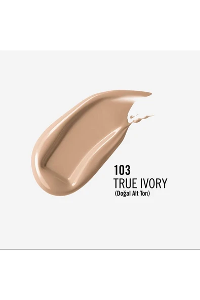RIMMEL LONDON Fondöten - Lasting Finish Foundation 103 True Ivory 3607345379043 - 2