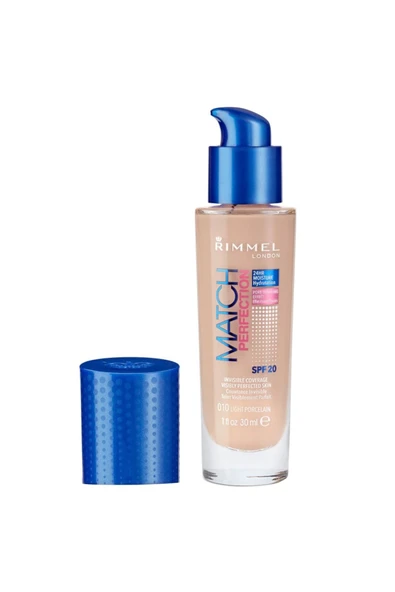 RIMMEL LONDON Match Perfection Foundation Fondöten 010 Light Porcelain