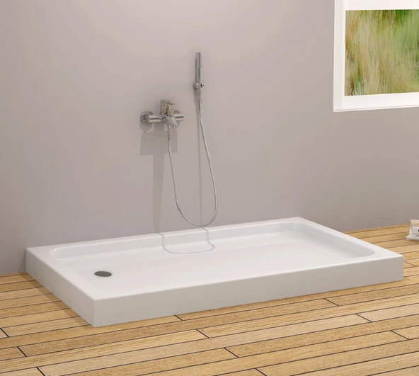 100x80x12 Dikdörtgen Monoblok Duş Teknesi