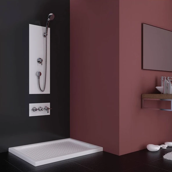130x90x6 Diktörtgen Flat Duş Teknesi