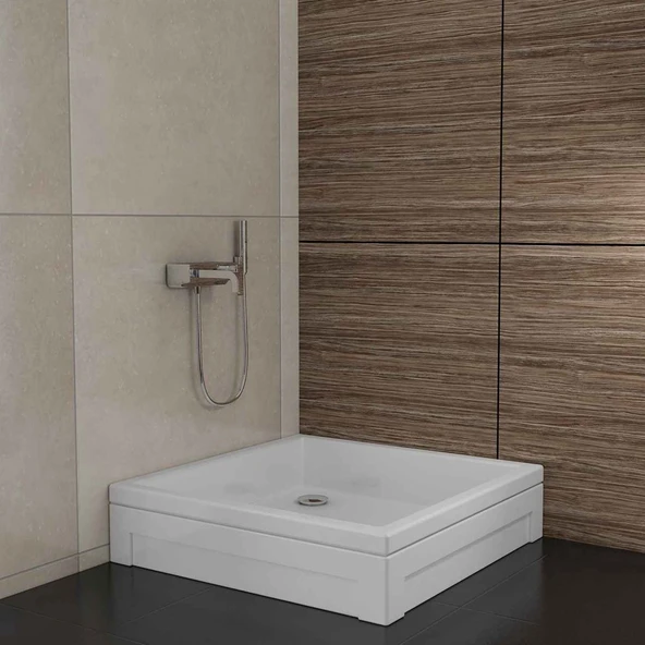 Sırduş 95x95x16 Kare Panelli Duş Teknesi