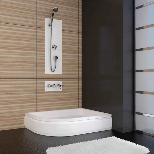 Sırduş 120x90x6 Asimetrik Sağ Flat Duş Teknesi ürün görseli