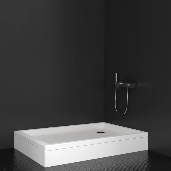 130x90x16 Diktörtgen Panelli Duş Teknesi