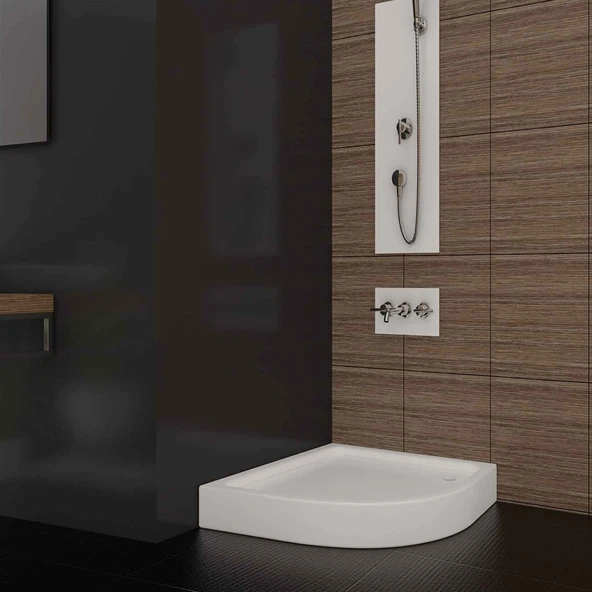 80x80x12 Oval Monoblok Duş Teknesi