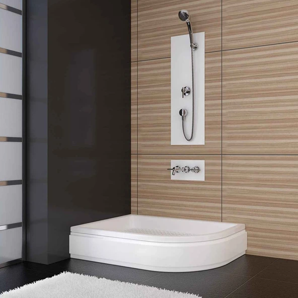 120x80x16 Asimetrik Sağ Duş Teknesi