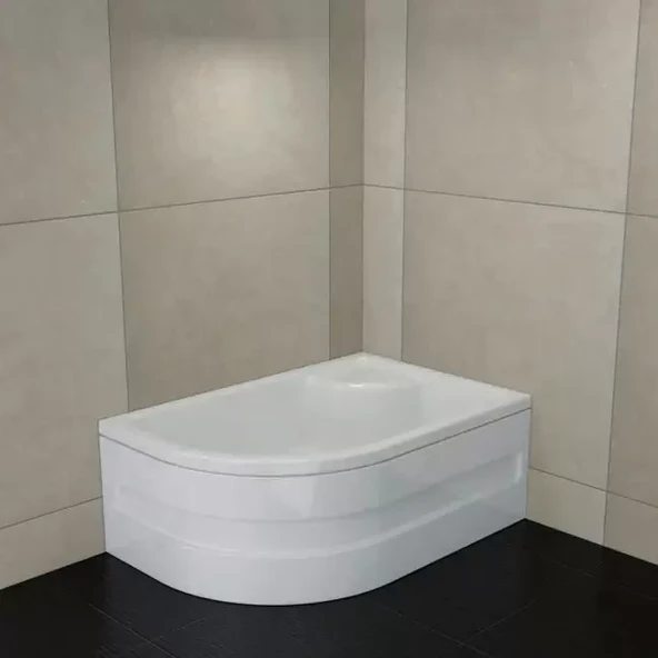 Sırduş 120x80x44 Asimetrik Sağ Oturmalı Mini Küvet