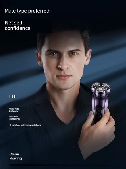 Elektrikli Dönme Tıraş Makinesi - Gri - 5