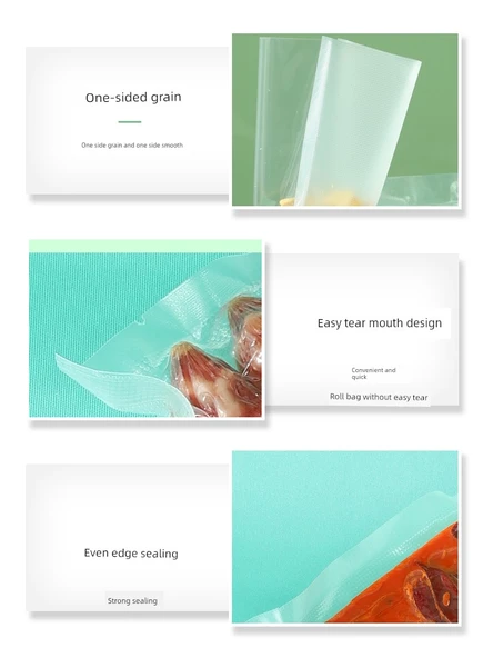 Vakumlu Gıda Saklama Ruloları - 17cm x 5m - 2 Rulo - Resim 4