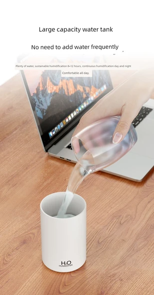 USB Nemlendirici Ofis Masası Hava Temizleyici - Gökyüzü Mavisi - 11