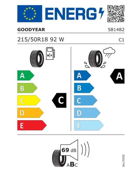 215/50R18 92W EAG FI ASY 6 FP GOODYEAR - 2